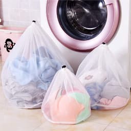 Kraftverdia® - Waszak - Waszakken - Wasnetten - Waszak groot - Verpakking van 6 waszakken voor wasmachines met snoerstoppers,babykleding/ondergoed/sokken — thumbnail 3