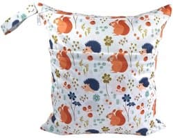 Waterdichte natte tas 40 x 45 cm voor luiers, camping, reizen en gym, grote waszak voor kleuterschool en strand