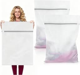 Grote waszakken 60 x 80 cm met rits voor het beschermen van dekbedden, beddengoed en delicate kleding tijdens het wassen — thumbnail 1