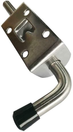 Allecto - Springbolts - Heavy Duty - 120mm - Zwart - Garagedeur - Staldeur - Veiligheidssluiting - Stevig ontwerp — thumbnail 4