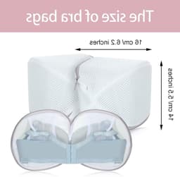 Waszakken voor Ondergoed - 2 Stuks Mesh Waszakken voor Bh en Kleding met Verborgen Rits - Roze, Bescherming tijdens Machinewas — thumbnail 4