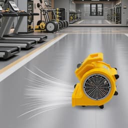 Industriële Ventilator - Radiaal Droger - Vloeren Drogen - 3 Snelheden Instelbaar - 28x26x33 cm - Geel — thumbnail 4