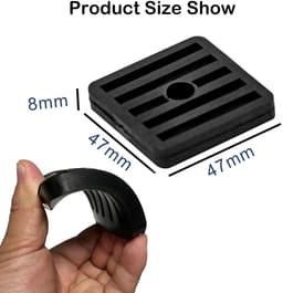 Rubberen Trillingsdempers - Airco Voetjes - Airco Geluid Dempen - Hoge Hardheid Rubber - 8 stuks - Zwart — thumbnail 2