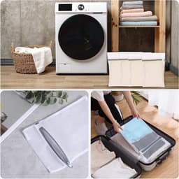 4 Stuks Netwaszakken voor Wasmachine, 30 x 20 cm, Fijne Was met Ritssluiting, Ideaal voor Ondergoed en Lingerie, Wasnetten voor Sokken en Delicate Kleding — thumbnail 5