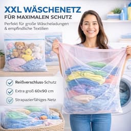 2 x XXL Premium Wasnet, 60 x 90 cm, Groot, Net Voor Wasmachine, Waszak In Verschillende Maten, Met Ritssluiting — thumbnail 4