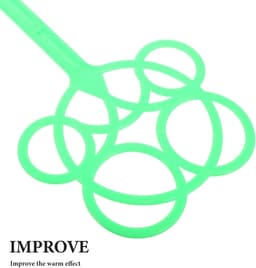 Tapijtklopper Set - Stofverwijderaar Tool - Textiel Onderhoud - Voorkomt Schade - 2 Stuks - Groen — thumbnail 5