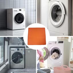 Wasmachine Droger Mat - Apparaatbescherming - Apparaten Beschermen - Waterdicht Ontwerp - 60 x 60 cm - Oranje — thumbnail 3