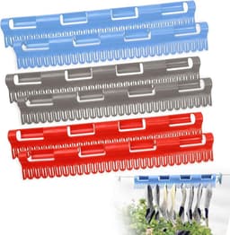 Dit 6-delige sokkendroogrek isvoor voor het drogen van kleding, plastic sokkenrekken en wasdrogers. Het kan gebruikt worden om sokken en ondergoed op te hangen en te drogen. — thumbnail 1