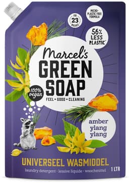 Marcel's Green Soap Wasmiddel Amber & Ylang Ylang Navulling 1000 ml — thumbnail 2
