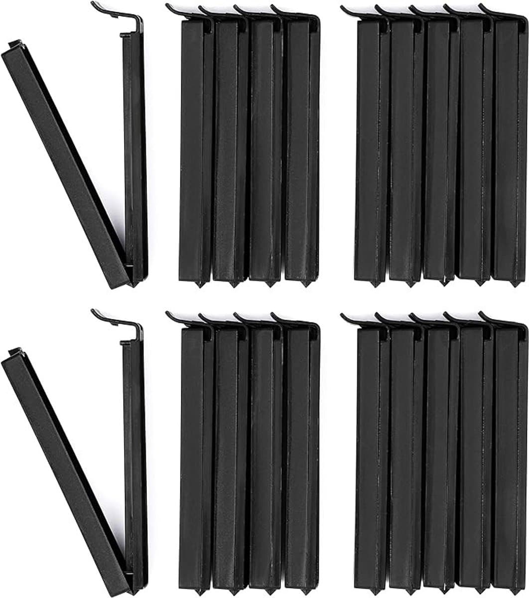 Zakclips Sluitclips Zwart - 20 Stuks voor Vriezer, Zakken en Voedselopslag - 11 cm — afbeelding 1
