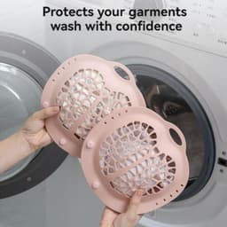 1 stuk - Waszak voor ondergoed - Waszak tegen vervorming - Zakje voor beha's - Siliconen - Herbruikbaar - Wasnetje dat de vorm behoudt - speciaal voor fijne was – Voorkomt dat kleding in de wasmachine in de knoop raakt - paars — thumbnail 3
