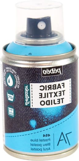 Textielverf Spray - Stofverf Spuitbus - Textiel Ontwerpen - Oplosmiddelvrij - 100 ml - Pastelblauw — thumbnail 1