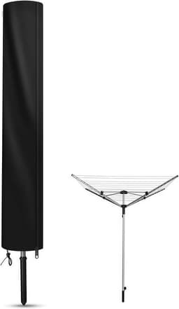 Beschermhoes voor Droogmolen met Rits van Oxford Stof - Beschermhoes voor paraplu - Waslijn (420D) - UV-Bestendig en Waterdicht - Accessoires voor het organiseren van wasgoed (180 cm L x 16 cm B) — thumbnail 1