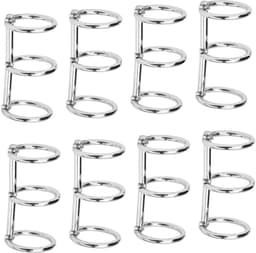 Dailygoods- Inbindringen Gegalvaniseerd Metaal - Herbruikbare Notebookringen - 3 Gaten - Losbladige Binding - Robuust Ontwerp - Superieure Functionaliteit - Notitieboekringen — thumbnail 2