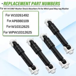 Wasmachine Schokdempers - Trillingsdempers Stabilisatoren - Wasmachine Stabiliseren - Verbeterde Vibratiecontrole - 4 stuks - Zwart — thumbnail 2