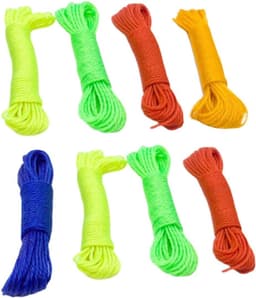 Nylon Kledinglijn Touw - Waslijn Touw - Buiten Kleding Drogen - Weerbestendig - 10 meter - Willekeurig — thumbnail 1
