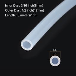 Dailygoods- Siliconen Tubing 10ft - 8mm ID/12mm OD - Flexibele Slang - Transparante Buis - Voor Irrigatie/Brouwen - Hoog Temperatuur Bestendig - Siliconenslang — thumbnail 4
