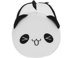 Dailygoods- Waszak - 3 Liter - Mesh Waszakken - Zwart-wit Panda-patroon - Duurzaam Polyester - Met Rits - Bescherming voor Gevoelige Kledingstukken