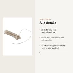 Dailygoods- Waslijn Uittrekbaar 30m - 2 Pack - Stalen Kern - Roestvrij en Waterdicht - Duurzaam - PVC Coating - Waslijn Touw — thumbnail 4