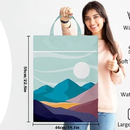 2 stuks grote reiswaszakken, waterdicht met handvat, wasbare vuile kledingzakken voor reizen, nat en droog gebruik, badpak en gymkleding, wasgoed, zwembad en studentenhuis — thumbnail 2