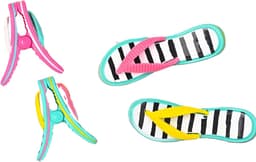 4 Stuks Klemmen - Handdoekklemmen voor Strandstoelen - Knijpers - Klemmen - Klem - Strandhanddoekklemmen, Kledingklemmen, Grote Klemmen, voor Strandstoelen, Wasgoed, Badhanddoek — thumbnail 1