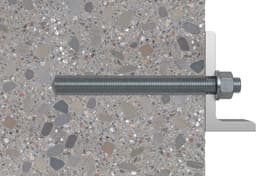 Ankerstang RVS M12 - Bevestigingsstaaf Metaal - Zware Verankering Buiten - Variabele Diepte Instelling - M12 x 160mm - Zilverkleurig — thumbnail 3