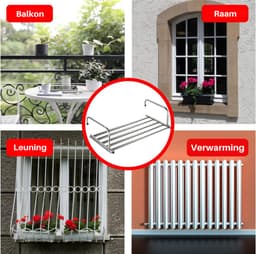 HEZIVO® Handdoekrek Radiator - Droogrek Badkamer en Verwarming - Wasrek Balkon - Uittrekbaar 42-66 cm — thumbnail 5