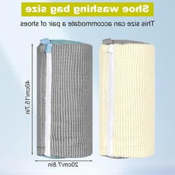 Schoenwaszak voor de wasmachine - 2 stuks, ideaal voor het reinigen van sportschoenen en leren schoenen — thumbnail 3