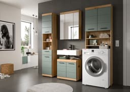 xonox.home wasmachine-overkast Scout Artisan eiken imitatie (B/H/D: 63x191x24 cm) — thumbnail 2