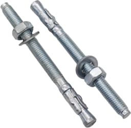 Wigankers - Keilankers pluggen - Beton bevestigen - Verzinkt staal - M8 x 100 mm - Zilverkleurig — thumbnail 1