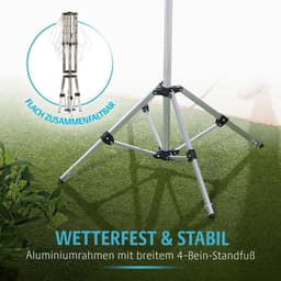 Droogmolen met Voet voor Camping & Thuis - Wasrek Staand - Droogrek Inklapbaar - huishoudhulp — thumbnail 3