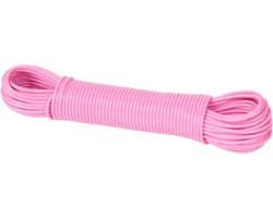 Waslijndraad - Roze - Kunststof - 20 Meter - Waslijn - Wassen - Drooglijn - Touw - Lijn - Waslijn - Was ophangen — afbeelding 1