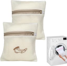 Waszakken voor de Wasmachine, Set van 2, Herbruikbare Netzakken 18 x 20 cm voor Delicate Was, BH's, Sokken en Schoenen — thumbnail 1