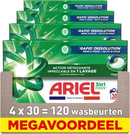 Ariel 3in1 Wasmiddel Pods Original - 4 x 30 wasbeurten — thumbnail 1