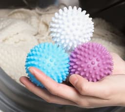8 Stuks - Wasbollen - Wasbollen voor wasmachine - herbruikbaar - 6*6 cm - blauw - kunststof - voor het reinigen van kleding thuis — thumbnail 3