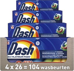 Dash 4in1 Wasmiddel Pods + Extra Vlekverwijdering voor Gekleurde Was - 4 x 26 Wasbeurten — thumbnail 1