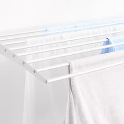 2x Foxydry Fold 116 cm DOWN - white - wasdroogrek wandmontage clicksysteem - neerwaartse sluiting - 116 x 50 x 10 cm — thumbnail 3