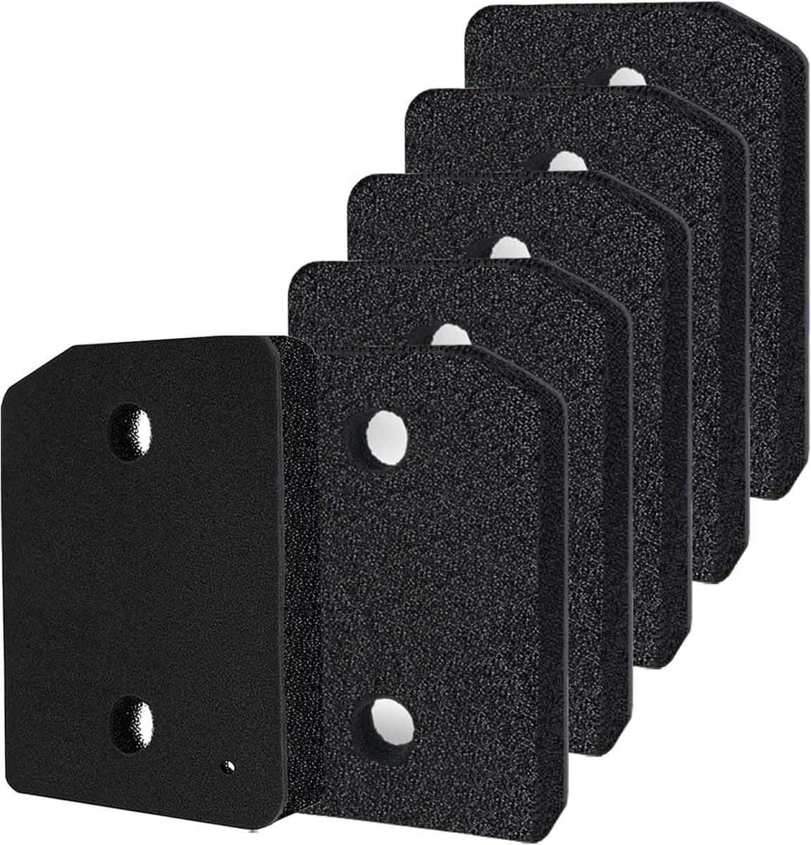 6 stuks- Droger Filter Sponsfilter - voor Miele 9164761 Warmtepompdroger - 207 x 157 x 30 mm Droger Pluizenfilter Sponsfilter - voor Wasdrogers - Basisfilter - mat zwart — afbeelding 1