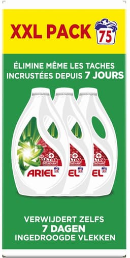 Ariel Vloeibaar Wasmiddel + Ultra Vlekverwijderaar 75 Wasbeurten - 3375 ml — thumbnail 5