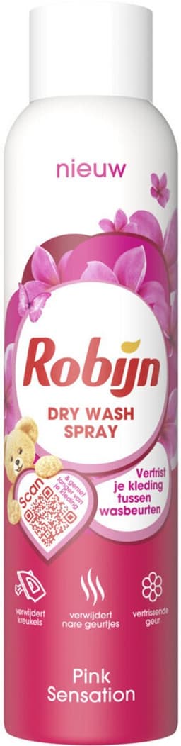 Robijn - Pink Sensation Dry Wash Spray - 6 Flessen x 200 ml - Voordeelverpakking — thumbnail 3