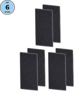 Bramokava 6x Filter geschikt voor Droger Whirlpool Bauknecht Ignis - 481010354757 - 220 x 110 mm - Spons Foam Schuimfilter — thumbnail 1