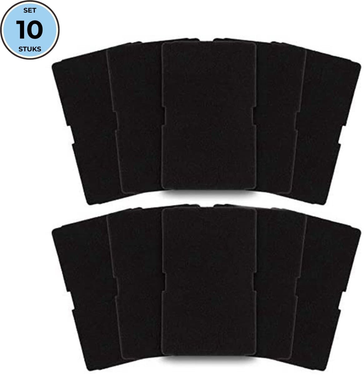 Bramokava 10x Filter geschikt voor Beko Blomberg Droger 2964840100 - 235 x 150 mm - Spons Foam Schuimfilter — afbeelding 1