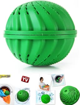 2 Stuks ecologische wasbal - keramische balletjes - duurzaam - wasballen - blauw - wasmachine reiniger - wasmachine - wasmiddel niet nodig — thumbnail 3