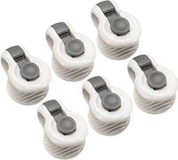 Dekbed Clips – 6 Stuks – Anti-Slip Dekbedhouders – Dekbed Knijpers - Clip Dekbedovertrek - Voorkomt Verschuiven van Dekbed in Overtrek – Onzichtbaar Onder Beddengoed – Wit / Grijs — thumbnail 5