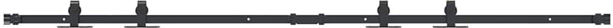 vidaXL - Ophangset - voor - schuifdeur - 183 - cm - koolstofstaal — afbeelding 1