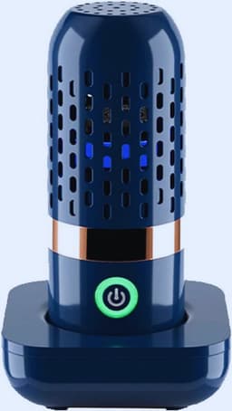 Groente- En Fruitwasmachine Draagbaar - Draadloos En Desinfecterend Voor Huishoudens – Donkerblauw — thumbnail 1
