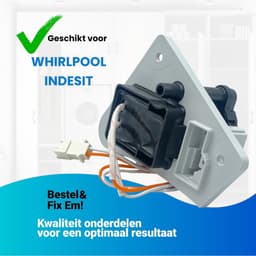 Fixem Geschikt voor Whirlpool Indesit - Afvoerpomp Wasdroger - 220-240V 13W 50Hz - Vervangt 488000627328, 488000851885, C00627328 - Condensafvoerpomp - Waterpomp - Motorpomp - Droger Onderdelen — thumbnail 4