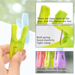 Windbestendige Wasknijpers set van 72 met mand - Geschikt voor binnen en buiten gebruik — thumbnail 4