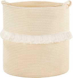 Opbergmand voor speelgoed en kleding - Grote geweven touwwasmand voor babykamer en woonkamer, 39,9 x 42,9 cm — thumbnail 4