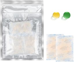 50 g x 6 stuks silicagel zakjes voedselveilige silicagel droogmidden met sinaasappelparels vochtindicator droogmiddel voor het verwijderen van vocht — thumbnail 1